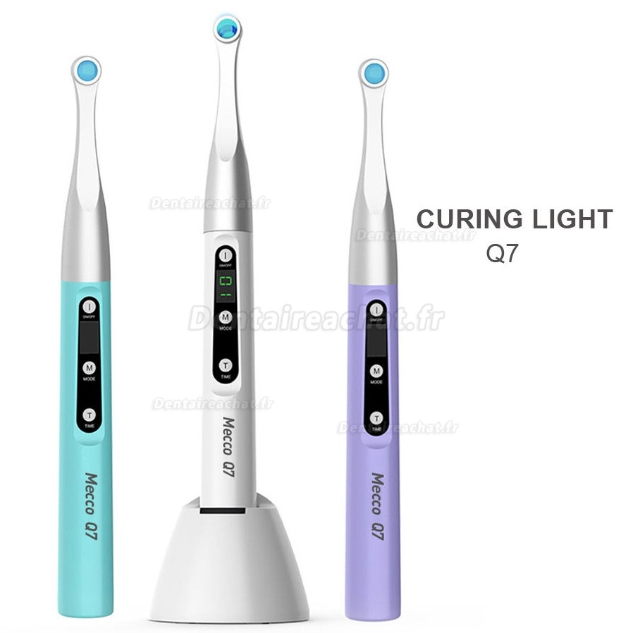Lampe &agrave; polym&eacute;riser dentaire LED sans fil Mecco Q7, puissance maximale 2500 mW/cm&sup2;